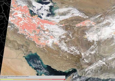 ایران سپیدپوش از نگاه ماهواره‌های ناسا + عکس