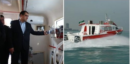رونمایی از اولین آمبولانس تخصصی و مدرن دریایی کشور + عکس