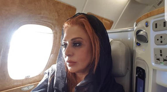 پرواز فرست کلاس «نسرین مقانلو» به آمریکا! + عکس