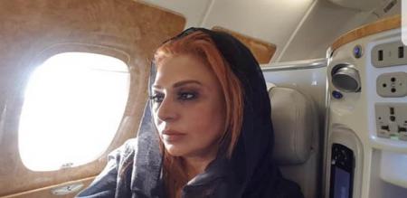 پرواز فرست کلاس «نسرین مقانلو» به آمریکا! + عکس
