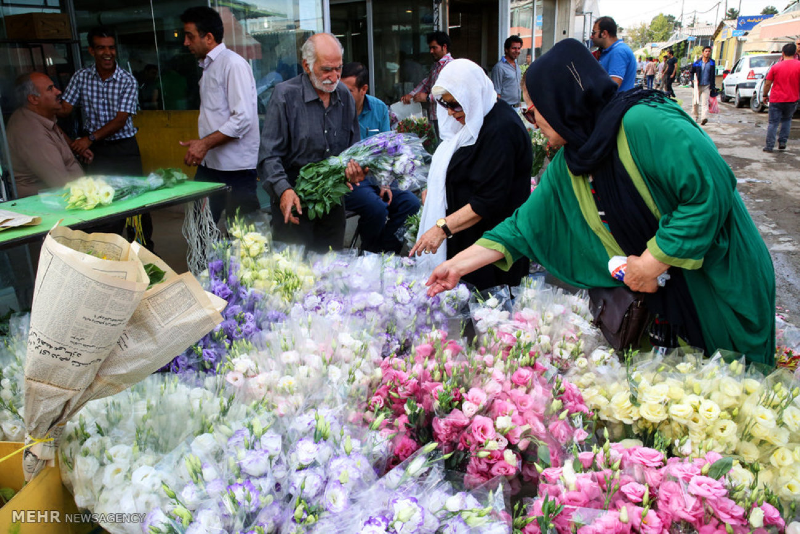 آتش سوزی در بازار گل