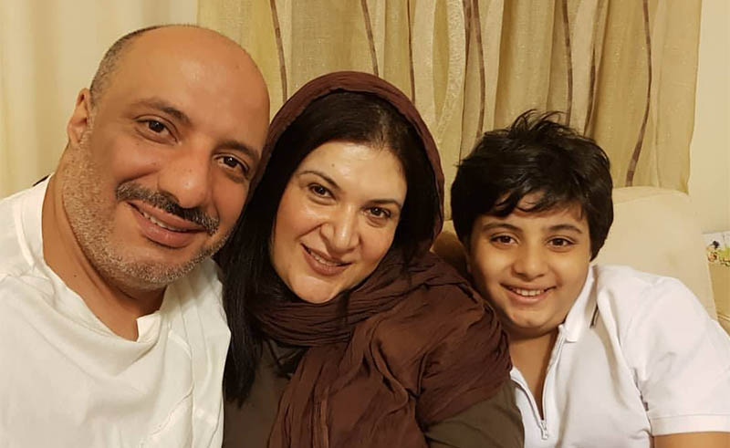 امیر جعفری در کنار همسر و فرزندش لحظه تحویل سال + عکس