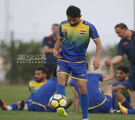 تصویر بازیکن پرسپولیس در تمرینات تیم ملی عراق