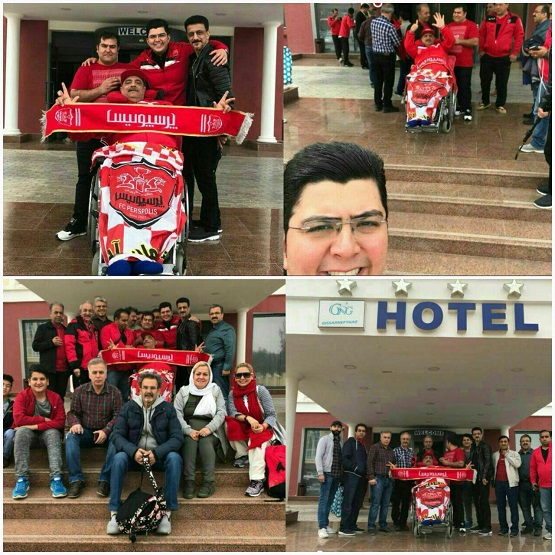 هواداران دو آتیشه که برای حمایت از پرسپولیس راهی ازبکستان  شده اند(تصاویر)