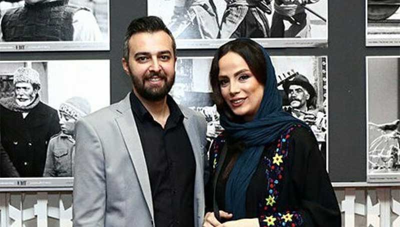مجری تازه داماد تلویزیون و همسرش در یک مراسم + عکس