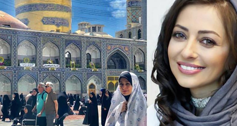 تیپ متفاوت «نفیسه روشن» در مشهد + عکس