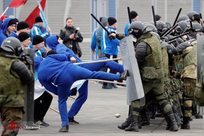 تمرین پلیس ضد شورش روسیه + عکس