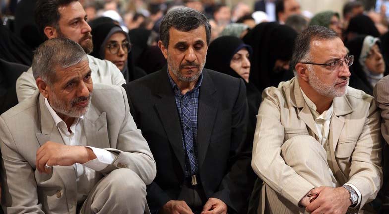 احمدی نژاد به دیدار رهبر انقلاب رفت + عکس