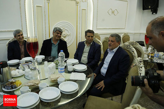ضیافت افطار اعضای شورا و شهرداری تهران + عکس