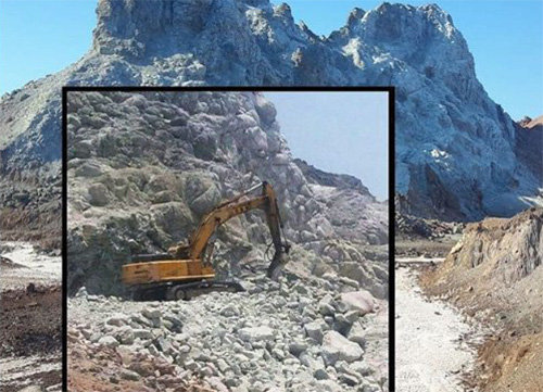 برداشت از کوه‌های جزیره هرمز متوقف شد