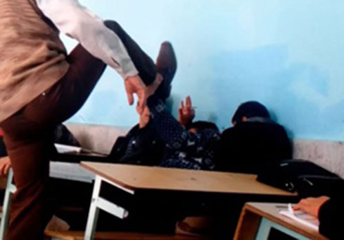 تنبیه بدنی دانش آموز در یکی از مدارس گرگان 