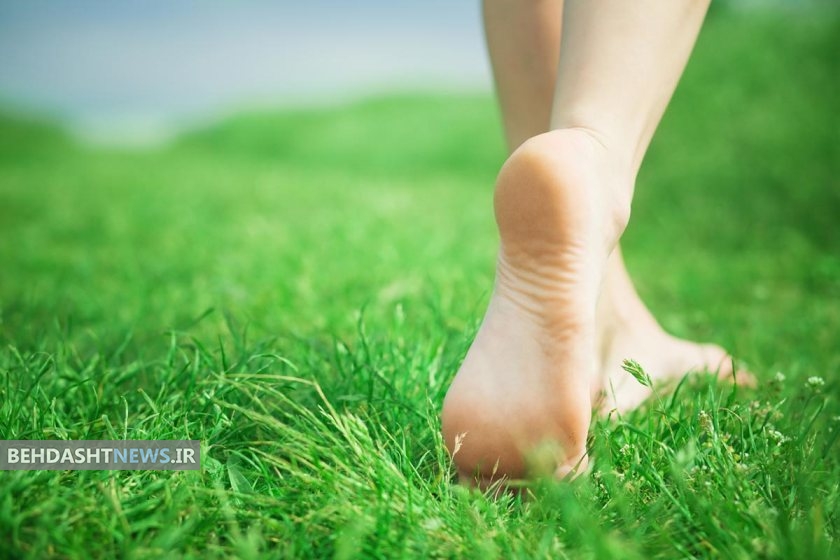 فواید پیاده روی با پای برهنه درصبح زود