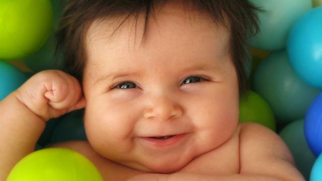 شادترین نوزاد دنیا + عکس