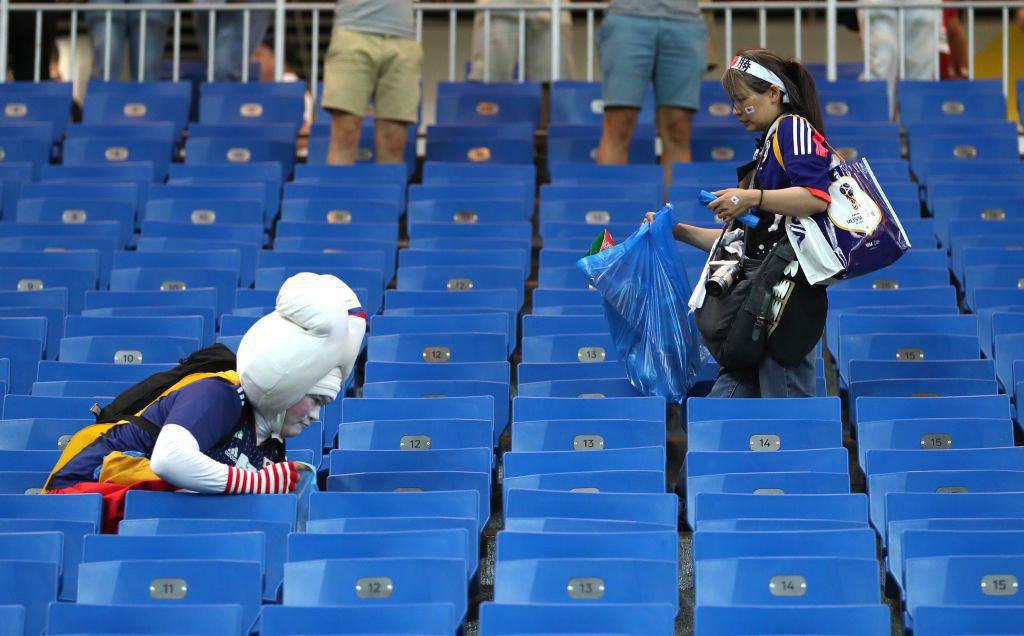 اقدام تحسین برانگیز ژاپنی ها در جام جهانی + عکس
