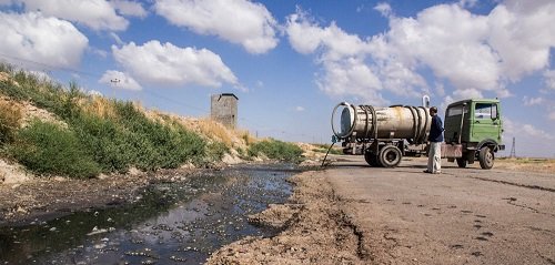 دفع غیربهداشتی فاضلاب در شهری بین المللی