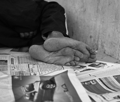 خیابان گردی برای یافتن کارتن خواب در کرج