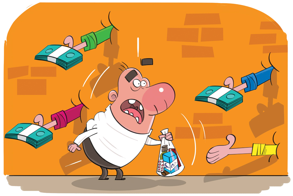 کاریکاتور/ روش تجارت میلیاردی دارو!