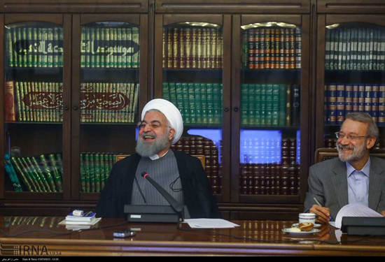 خنده‌های روحانی، نوبخت و ... در جلسه اقتصادی! + عکس