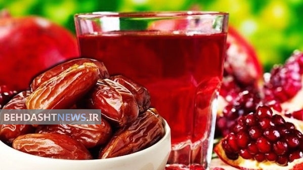 مخلوط خرما و انار به کمک قلبتان می آید