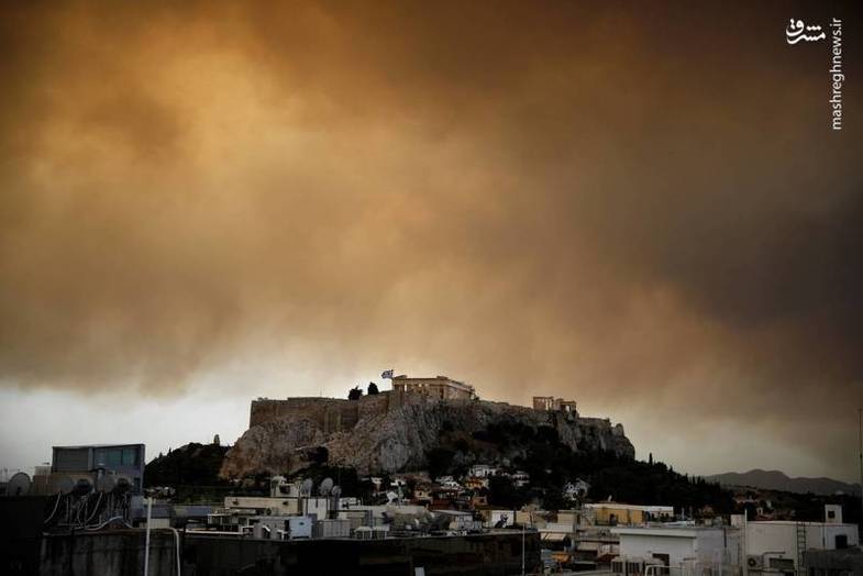 آتش سوزی در یونان جان ۹۰ نفر را گرفت + عکس