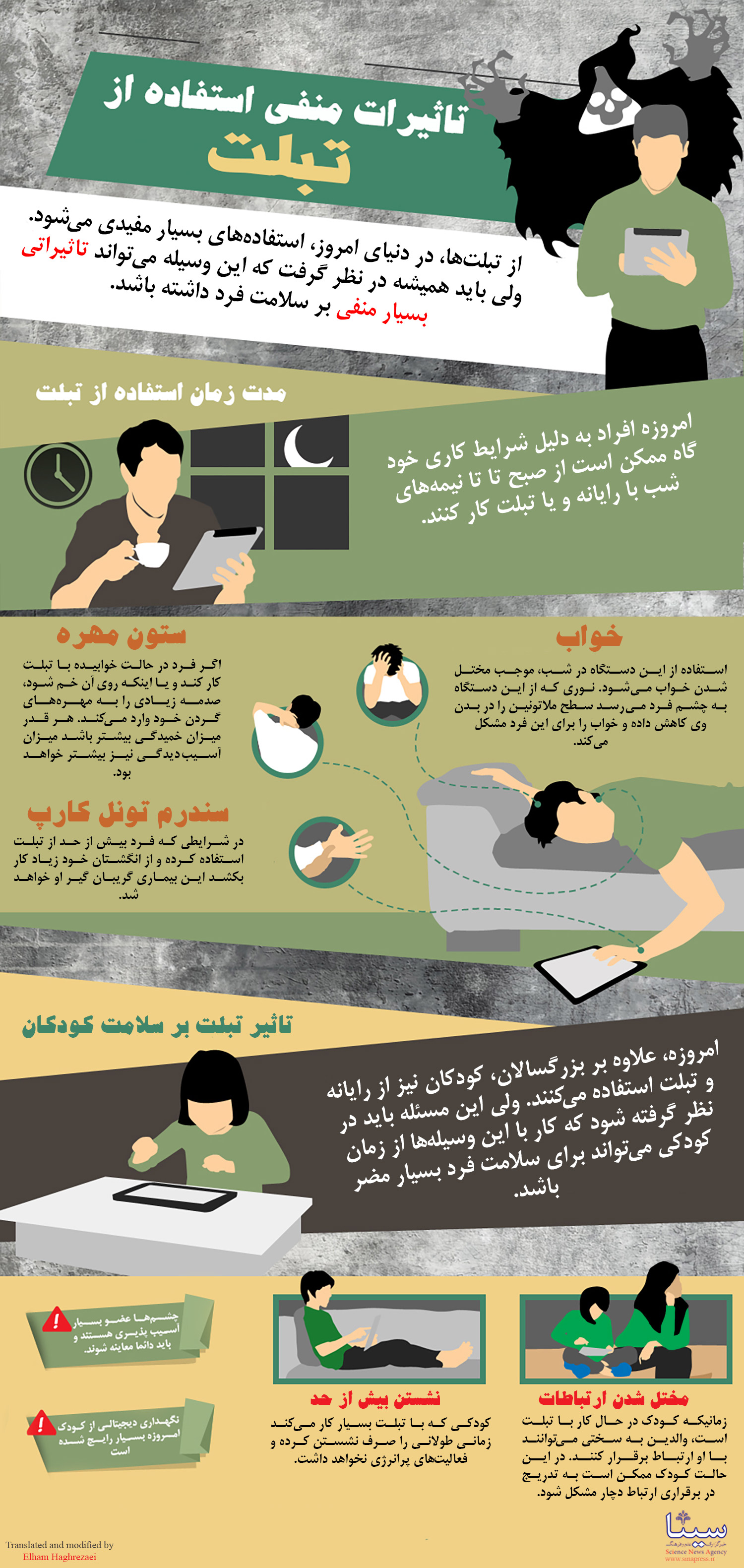 اثرات منفی استفاده از تبلت بر سلامت