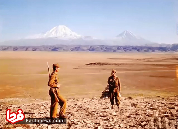 چشم‌انداز زیبای قله آرارات در سال ۱۳۳۵ + عکس