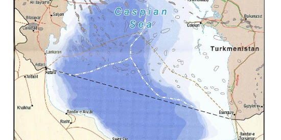 رونمایی از نقشه احتمالی دریای خزر + عکس