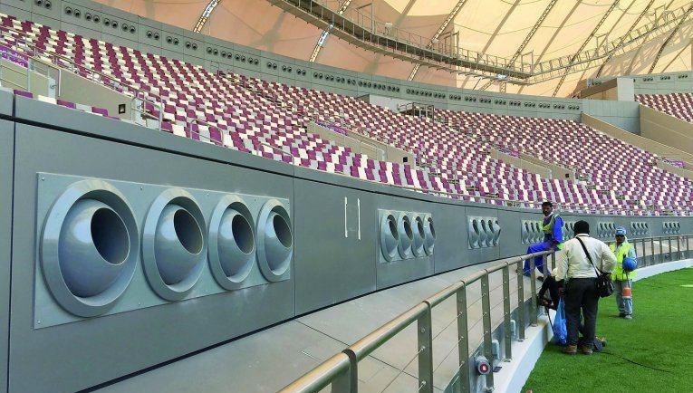 ورزشگاه بازی الدحیل-پرسپولیس  مجهز به کولرهای پیشرفته + عکس