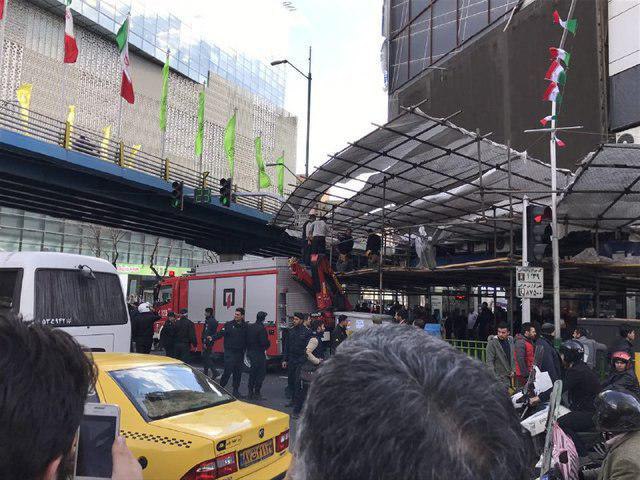 سقوط یک کارگرساختمانی از طبقه هفتم پاساژ علاءالدین +عکس