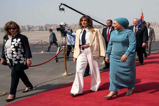 استقبال مصر از ملانیا ترامپ + عکس