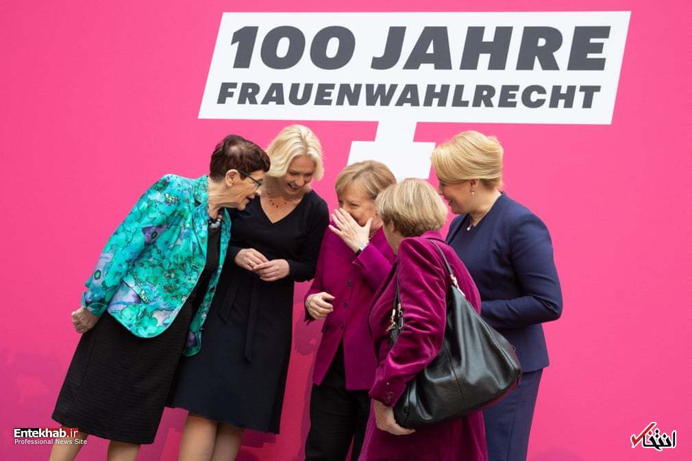 خنده های یواشکی مرکل و سیاستمدارهای آلمانی! + عکس