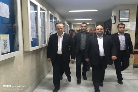 حضور وزیر کار در بیمارستان حکیم جرجانی گرگان + عکس