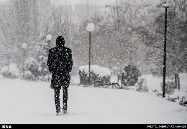 بارش باران و برف در شش استان کشور