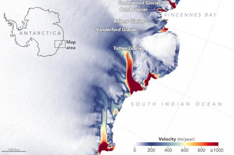 یخچال های شرق اقیانوس اطلس ذوب می شوند