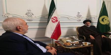  ظریف با ابراهیم رییسی دیدار کرد+عکس