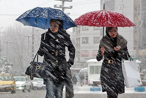  آغاز بارش برف و باران  در ۱۲ استان 