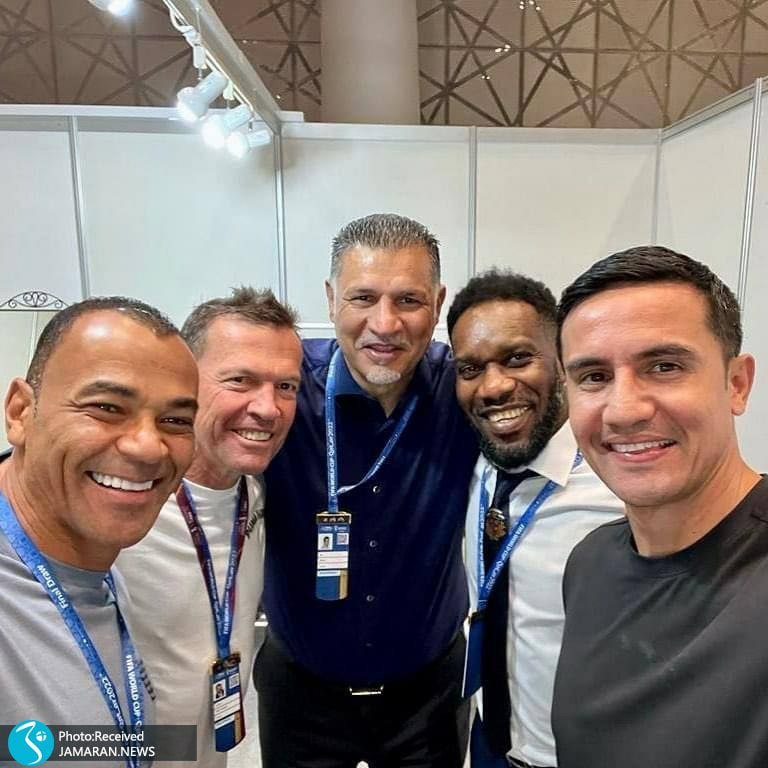 سلفی علی دایی در کنار ستاره های فوتبال جهان + عکس - تلگرام آپ