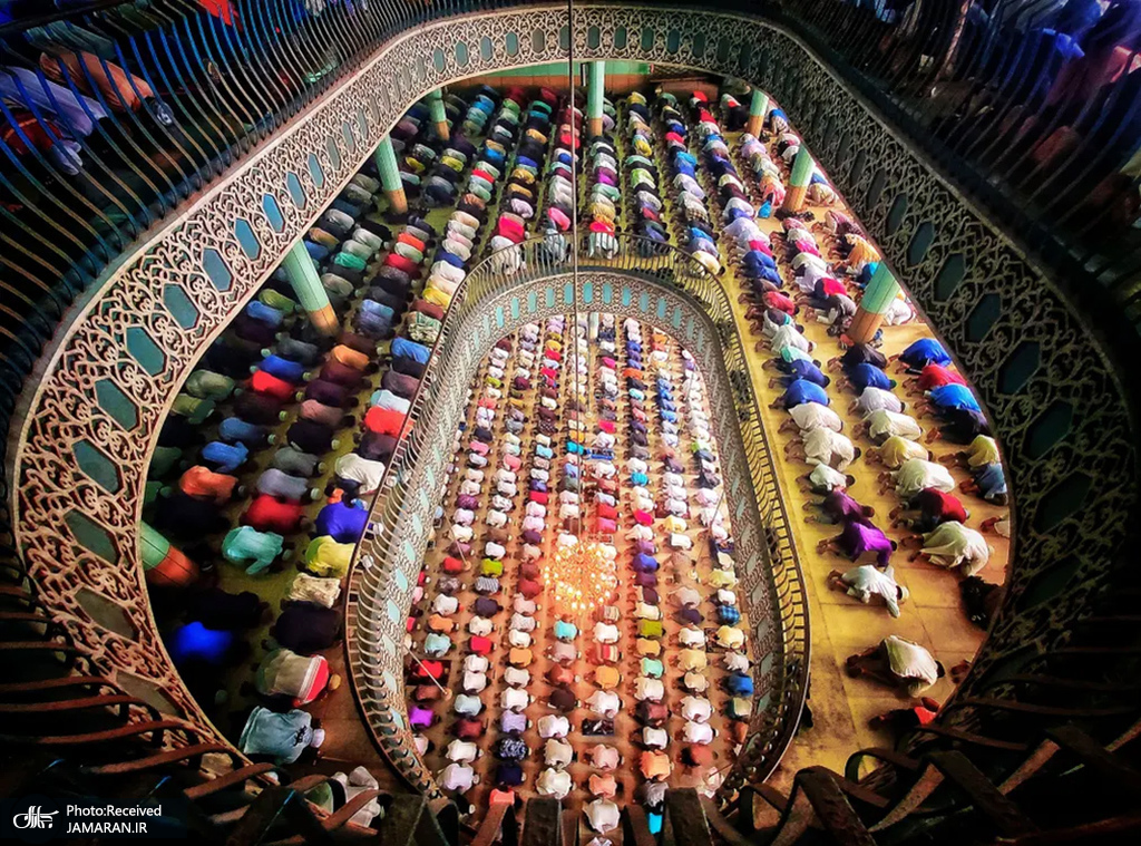 اقامه نماز جمعه در مسجد بیت المکرم بنگلادش + عکس - تلگرام آپ