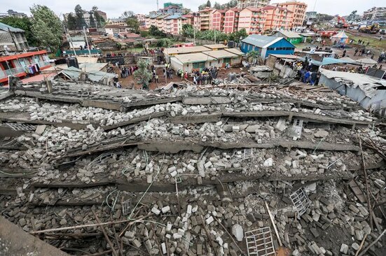 فروریختن یک ساختمان 6 طبقه در حال ساخت در کنیا + عکس - تلگرام آپ