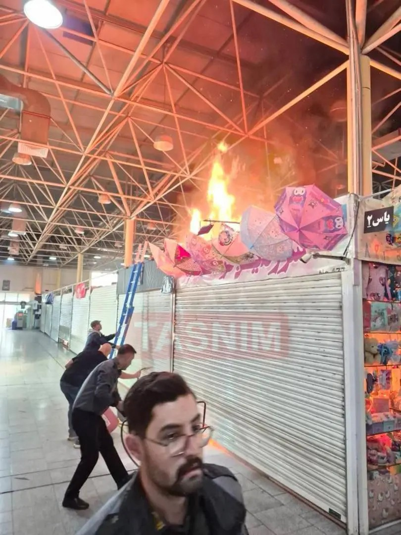 نقطه شروع آتش در بازار جنت+ عکس