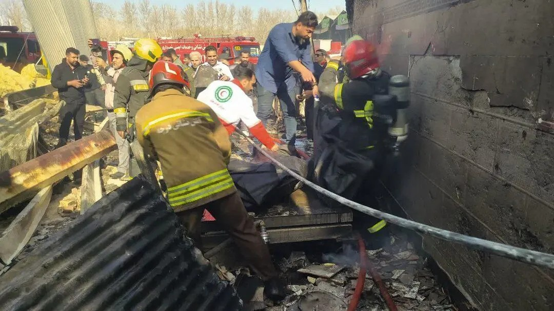 اولین تصاویر از سقوط یک فروند بالگرد در تره‌بار